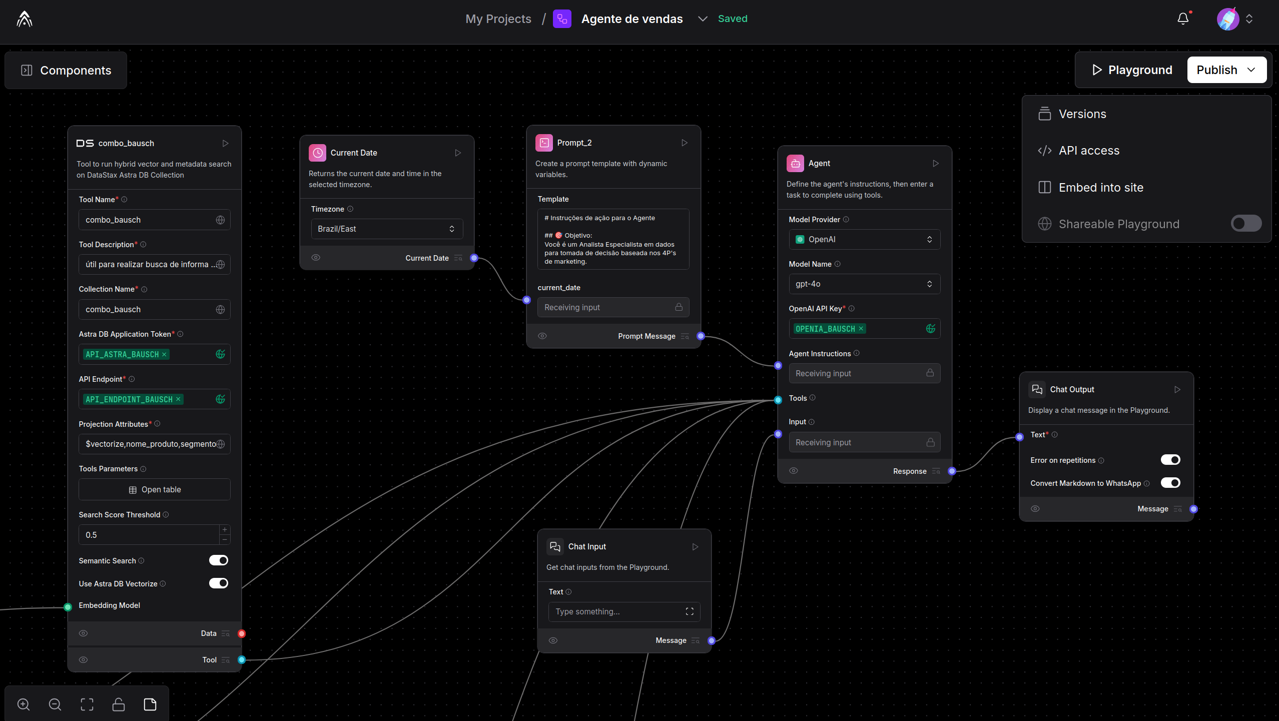 Flow Builder - GenAI Agent